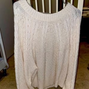 American eagle white sweater
